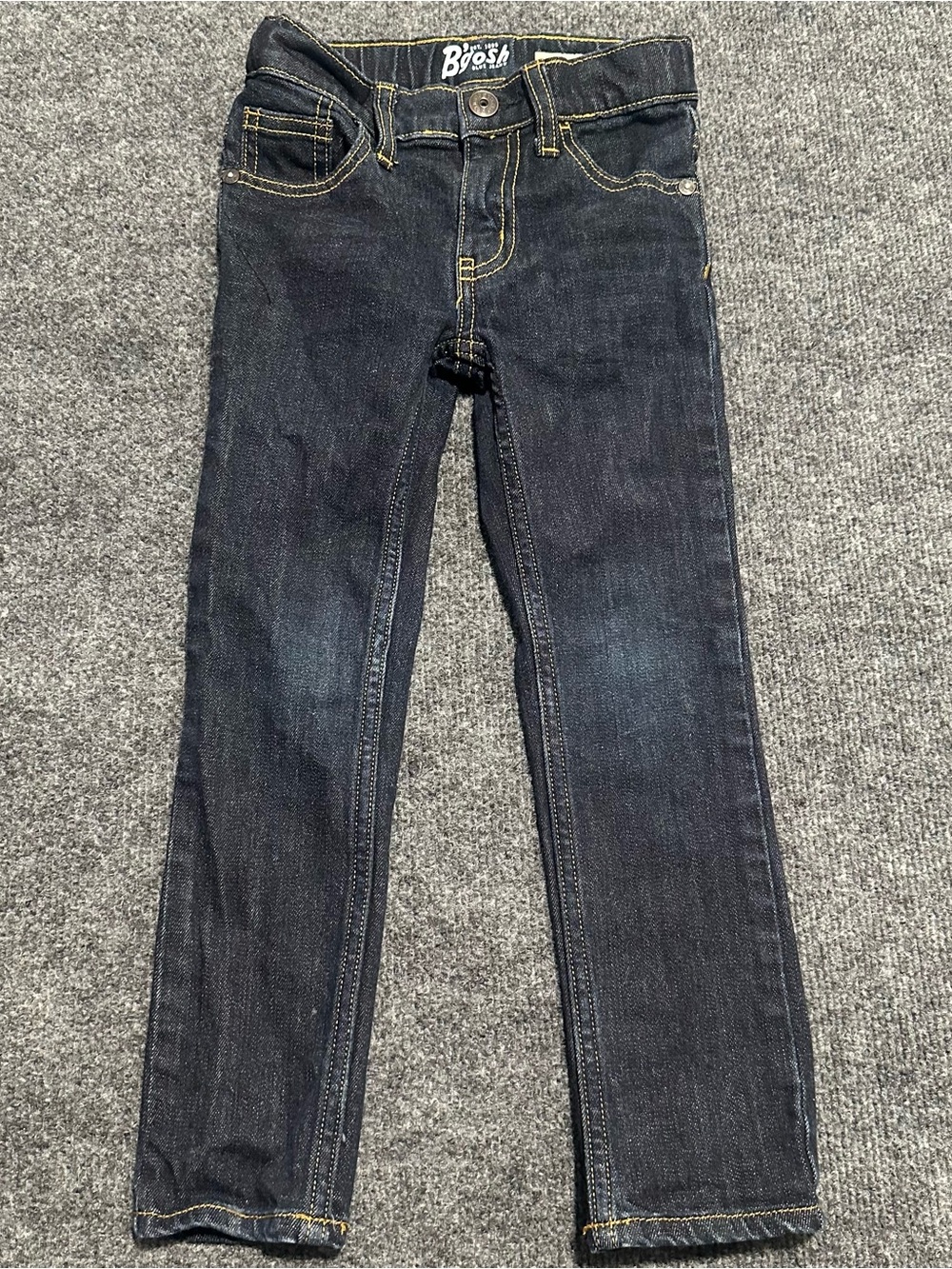 B'gosh Blue Jeans Kids Skinny Jeans dark wash with adjustable waistband size 4R